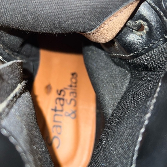 Santas & Saltos made in Brazil lace up heel combat hiking style boots sz 8 - Picture 7 of 7